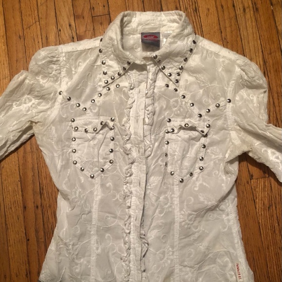 Paradsuco ruffled 3/4 length top - Picture 8 of 8